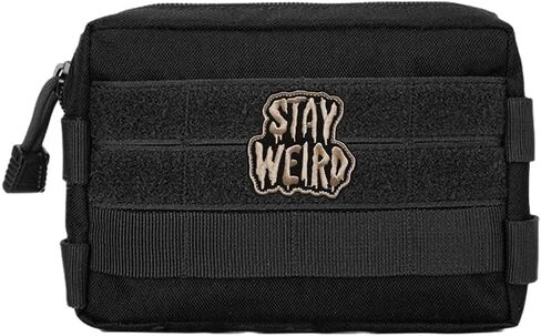 Stay Weird, Embroidered Tactical Morale Patches Funny Meme Hook and Loop Military Patch for DIY Applique Accessories, Bag, Molle Vest, Hat, Jackets, Clothing, Backpack in Saudi Arabia