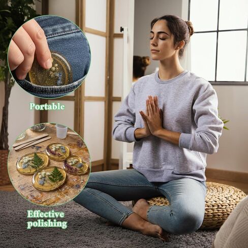 DIY Resin Silicone Molds for Thumb Worry Stones, 4 Unique Designs: Heart, Round, Oval, Teardrop - Stress Relief & Anxiety Meditation Pocket Stones - Perfect for Epoxy Casting in Saudi Arabia