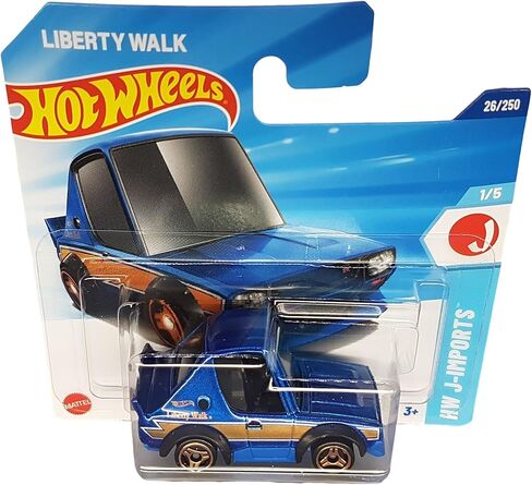 Hot Wheels - Nissan Skyline 2000GT-R LBWK - HW J-Imports 1/5 - HYX54 - Short Card - Liberty Walk - Blue Gold Metallic - Mattel 2025 - 1:64 in Saudi Arabia