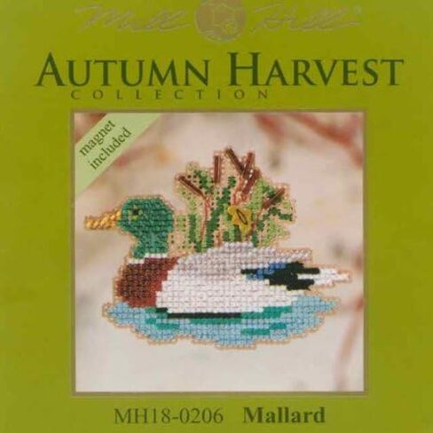 Mill Hill Mallard Beaded Counted Cross Stitch Ornament Kit 2010 Autumn Harvest MH18-0206 in Saudi Arabia