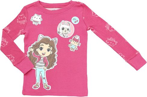 DREAMWORKS GABBY'S DOLLHOUSE Pajamas for Girls, Infant & Toddler Snug Fit Cotton Pj Set, Gabbys Dollhouse Pjs for Girls in Saudi Arabia