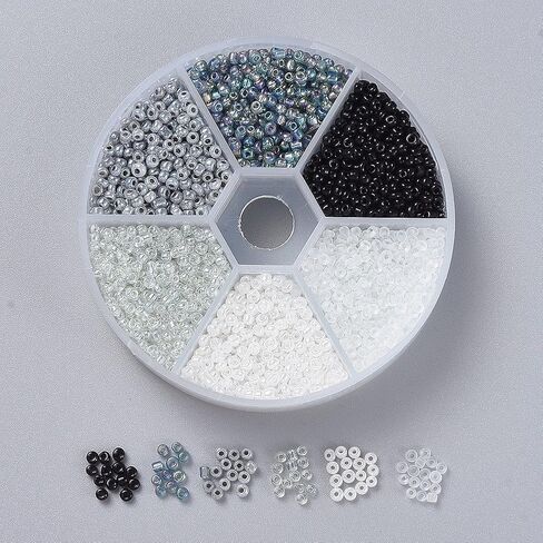 600pcs/box 12/0 Glass Seed Beads for Jewelry Making 2mm Small Round Glass Loose Spacer Beads for Bracelet Earring Necklace Sewing Accessories, Green in Saudi Arabia