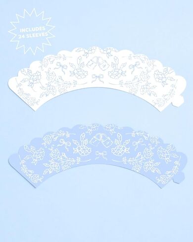 xo, Fetti Bridal Shower Cupcake Toppers - 24 pcs | Something Blue, Bachelorette Party Bows, Rings, Wedding Cake, Engagement Party in Saudi Arabia