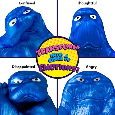 ORB Mega Precious Metals Funkee Monkee 3 Pack - Metallic Colored Stretchy, Squishy, Funny Monkeys - Perfect to Squeeze for Stress Relief - Fun Collectible Sensory and Fidget Toys for Kids and Adults in Kuwait