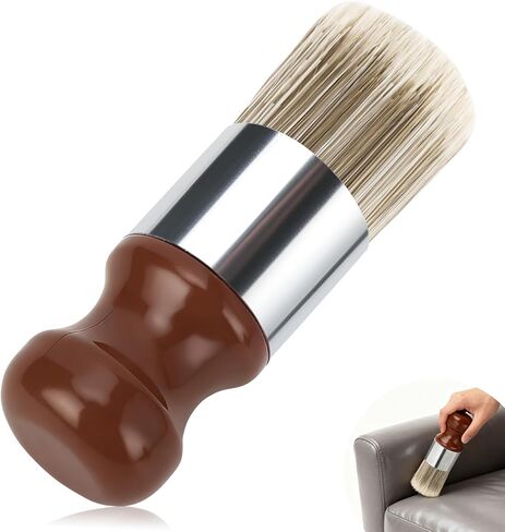 عبوتان من فرشاة المرهم للأثاث والعناية بالجلد، أداة تنظيف الشمع بمقبض خشبي بشعيرات ناعمة - تنظيف لطيف، وتكييف للأثاث الخشبي، والأرائك الجلدية، والديكورات الداخلية in Kuwait
