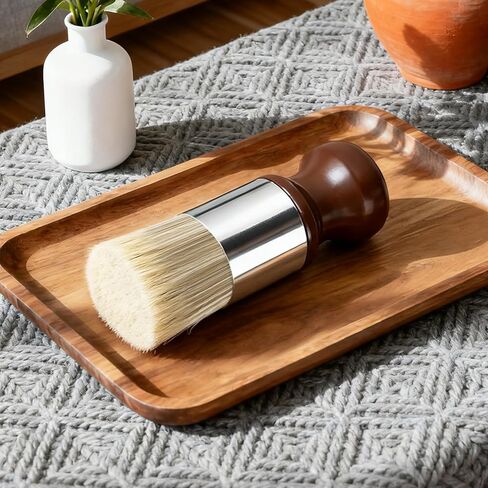 2 Pack Salve Brush for Furniture & Leather Care, Wooden Handle Wax Brushing Tool with Soft Bristles – Gentle Cleaning, Conditioning for Wood Furniture, Leather Sofas, Interiors in Saudi Arabia