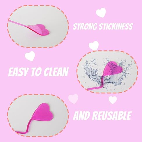 30 PACK Valentines Cards for Kids Classroom with Sticky Toys, 5 Colors Heart Shape Stretchy Slappy Toys Kids Valentines Day Gifts for School Exchange, Party Favors Boys Girls Prizes in Saudi Arabia