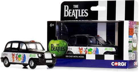Corgi Diecast Model Cars - CC85931 The Beatles, London Taxi - 'Ob-La-Di, Ob-La-Da' - 1:36 Pre-Built Model Vehicles Toy, Classic Metal Die Cast Collectible, Auto Toys Models for Adults - Black in Kuwait