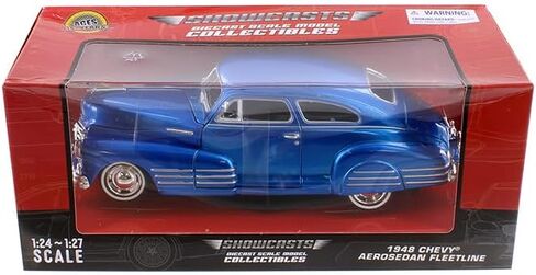 Premium American Classics 1948 Chevy Aerosedan Fleetline Diecast Car Model 1/24 Blue Motormax in Saudi Arabia