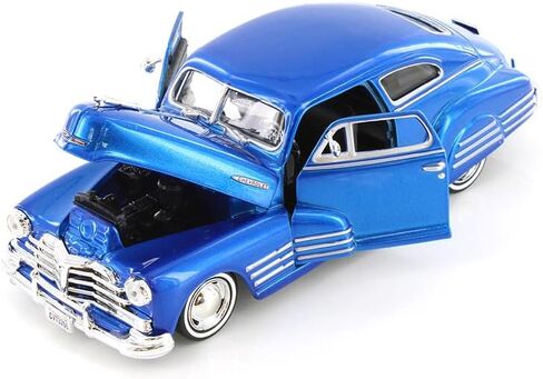 Premium American Classics 1948 Chevy Aerosedan Fleetline Diecast Car Model 1/24 Blue Motormax in Saudi Arabia