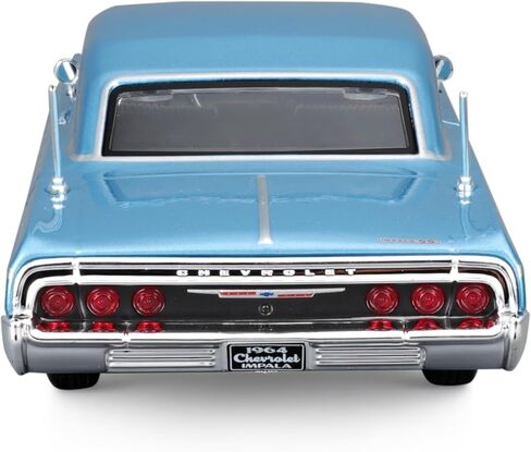 سيارة شيفروليه إمبالا SS من مايستو 1964 باللون الأزرق المعدني إصدار خاص من سلسلة 1/26 موديل Diecast in Saudi Arabia