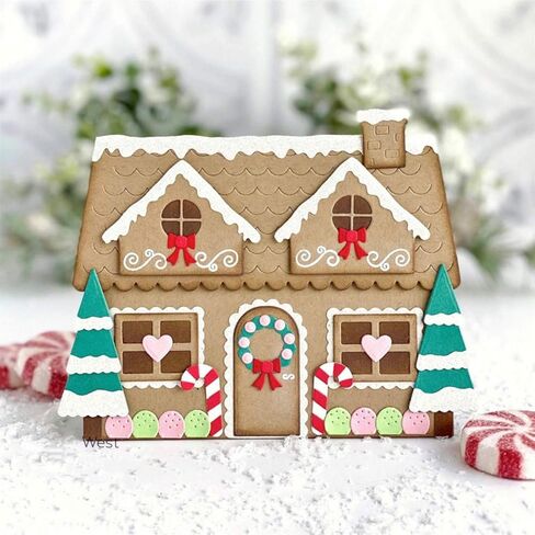 قطع يموت لصنع البطاقات، قالب نمط المنزل، تزيين قصاصات الورق، قالب سكين الحرف اليدوية، استنسل خرامة الشفرة in Kuwait