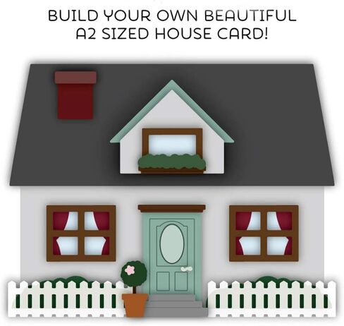 قطع يموت لصنع البطاقات، قالب نمط المنزل، تزيين قصاصات الورق، قالب سكين الحرف اليدوية، استنسل خرامة الشفرة in Kuwait