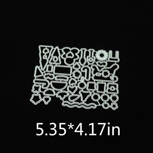 قطع يموت لصنع البطاقات، قالب نمط المنزل، تزيين قصاصات الورق، قالب سكين الحرف اليدوية، استنسل خرامة الشفرة in Kuwait