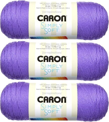 الشراء بالجملة: خيوط Caron Simply Soft Brites (3 عبوات) عنب H9700B-9610 in Saudi Arabia
