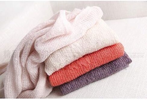 6 Balls Angora Mohair Wool Yarn Soft Fingering Baby Mohair Cashmere Hand Crochet Yarn for Knitting DIY Scarf Sweater Thread 300g (A Ice Blue) in Saudi Arabia