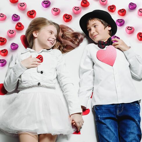 240 Pieces Valentines Day Heart Stress Balls 1.5 Inch Heart Shaped Stress Relief Toys Heart Fidget Toys Party Favors for Motivating Encouraging Kid School Carnival Reward in Saudi Arabia
