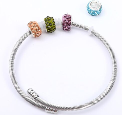 500Pcs Silicone Stopper Rings Beads 6mm Transparent Rubber Bead Hoops Silicone Beads Hoops Stopper Spacer Locating Rubber Donut Spacer Jewelry Accessories for Charm Bracelet Necklace DIY in Saudi Arabia