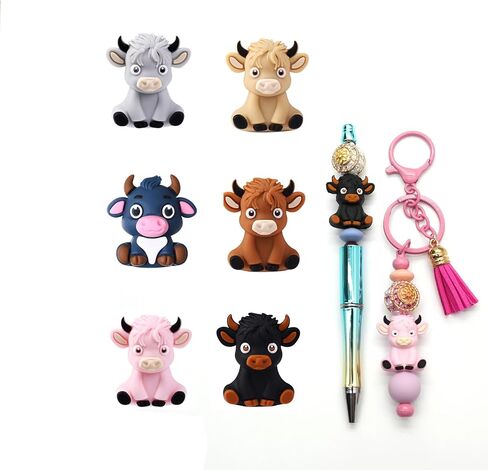 Hanyoung Focal Beads for Pens,3D Silicone Beads for Keychain Making, beadable pens Supplies, Bracelet Necklace Handmade Crafts in Saudi Arabia