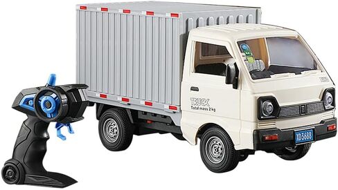 GoolRC Remote Control Car Transporter Truck, 1:16 Scale RC Container Transport Truck with Spray and Light, 2.4GHz All Terrain RC Cars for Teens and Adults Christmas or Birthday Gift (Green) in Saudi Arabia