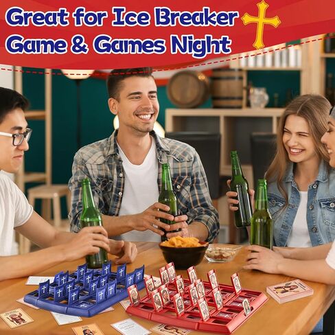 Guess Bible Games Who Am I 24 Holy Bible Characters with Life Story & Verse Cards Christian Guess Board Games Trivia Study Supplies for Sunday School Youth Group Church Religious Catholic Gifts in Saudi Arabia