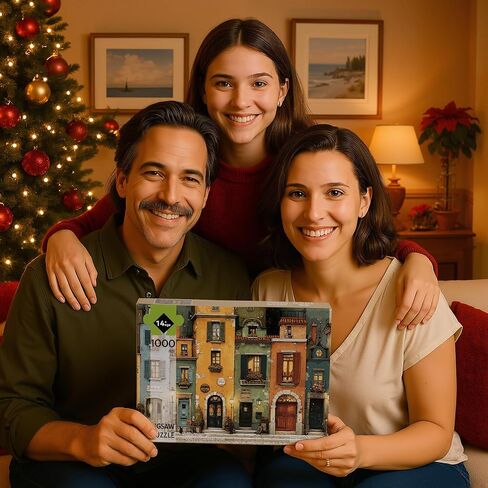 Puzzles for Adults 1000 Pieces, Fall Italy Town Street Vintage Landscape, 1000 Piece Puzzle for Adults Seniors, Jigsaw Puzzles 1000 Pieces with Letters on Back, Fun Gifts Decor, 1:1 Poster in Saudi Arabia