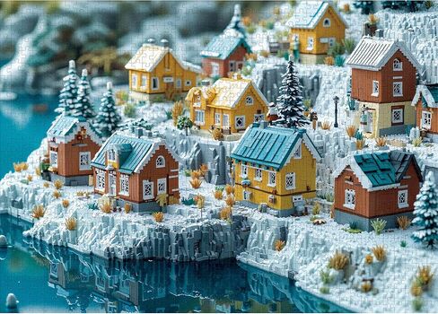 Puzzles for Adults 1000 Pieces, Fall Italy Town Street Vintage Landscape, 1000 Piece Puzzle for Adults Seniors, Jigsaw Puzzles 1000 Pieces with Letters on Back, Fun Gifts Decor, 1:1 Poster in Saudi Arabia