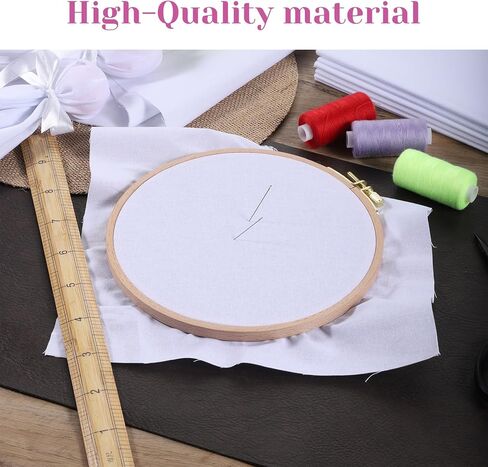 20 Pcs Embroidery Fabric, 10x10 Inch Pre-Cut White Cotton Fabric Squares, Quilting Squares Bundle Layer Cakes Embroidery Cloth for Garment Craft DIY Craft Sewing Making (White) in Saudi Arabia