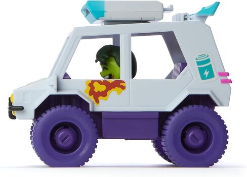 DC Comics Teen Titans Go! T-Car Pizza Launcher, Beast Boy Action Figure Set with Interactive Features, Kids Toys for Boys and Girls 4 and Up in Saudi Arabia