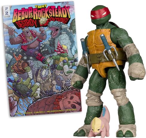 McFarlane Toys- Teenage Mutant Ninja Turtles (Page Punchers) Raphael 5in Action Figure with Comic in Saudi Arabia