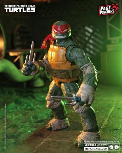 McFarlane Toys- Teenage Mutant Ninja Turtles (Page Punchers) Raphael 5in Action Figure with Comic in Saudi Arabia
