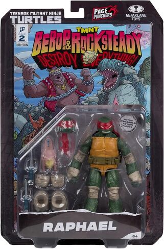 McFarlane Toys- Teenage Mutant Ninja Turtles (Page Punchers) Raphael 5in Action Figure with Comic in Saudi Arabia