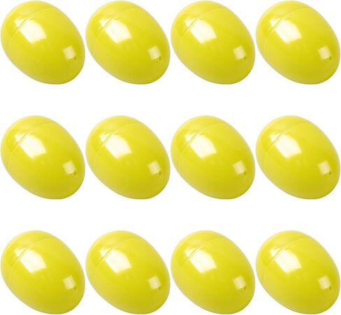 Easter Eggs 2.4" - Black Fillable Easter Eggs - 12 Pcs Easter Basket Stuffers - Black Eggs Bowl and Vase Filler Faux for DIY Spring and Easter Decorations (Black) in Saudi Arabia
