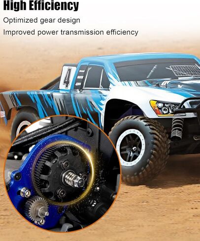 جزء ترقيات تروس ناقل الحركة الفولاذي مناسب لـ 1/10 Slash 2WD(VXL) Rustler/Stampede/Bandit 2WD(VXL)، مجموعة تروس فولاذية معدنية RC باللون الأسود in Kuwait