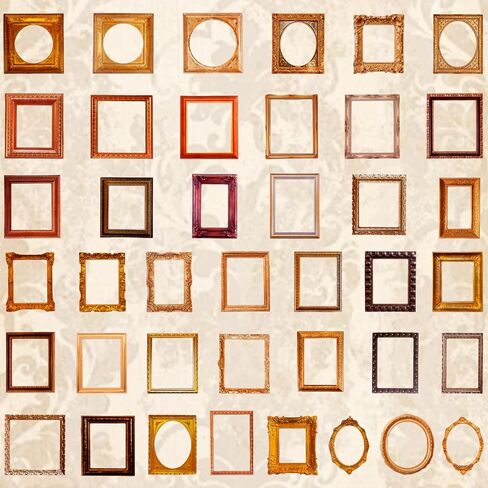 120 Pcs Frame Stickers, Vintage Scrapbooking Stickers Scrapbook Embellishments Frames Photo Decorative for Journals, Planners, Wedding Albums, DIY Crafts, and Collage Art in Saudi Arabia