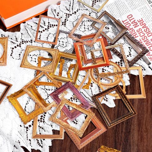120 Pcs Frame Stickers, Vintage Scrapbooking Stickers Scrapbook Embellishments Frames Photo Decorative for Journals, Planners, Wedding Albums, DIY Crafts, and Collage Art in Saudi Arabia