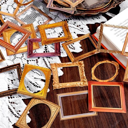 120 Pcs Frame Stickers, Vintage Scrapbooking Stickers Scrapbook Embellishments Frames Photo Decorative for Journals, Planners, Wedding Albums, DIY Crafts, and Collage Art in Saudi Arabia