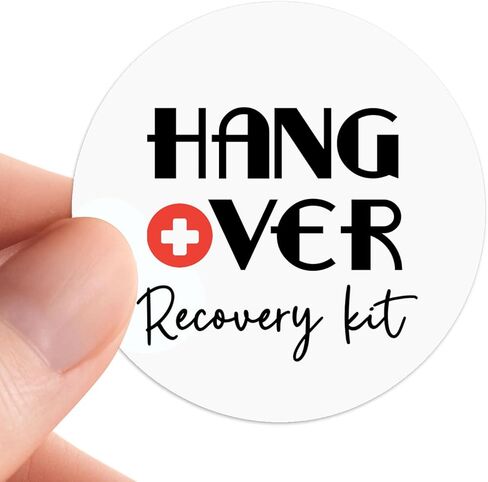 120 pcs Hangover Recovery Kit Stickers, Survival Kit Stickers for Bachelorette Weekend, Bridal Shower, Bachelorette Party, Hangover Favors, Hangover Labels, Get Well Labels, 1.6 Inch in Saudi Arabia