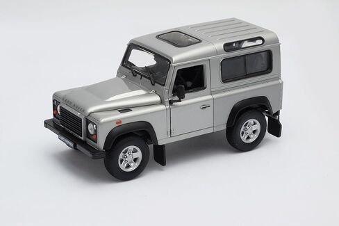 OPO 10 - Welly 1/24 Scale Model Car, Compatible with Land Rover Defender Grey - 22498-GRAY in Saudi Arabia