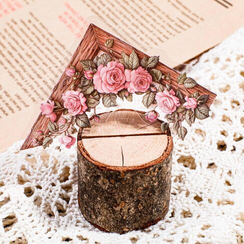 180pcs Courtyard Corner Flower Stickers for Scrapbooking Journaling Vintage Flowers Self-Adhesive Scrapbook Stickers Aesthetic Floral Sticker Pack Scrapbook Kit Junk Journal Supplies in Kuwait