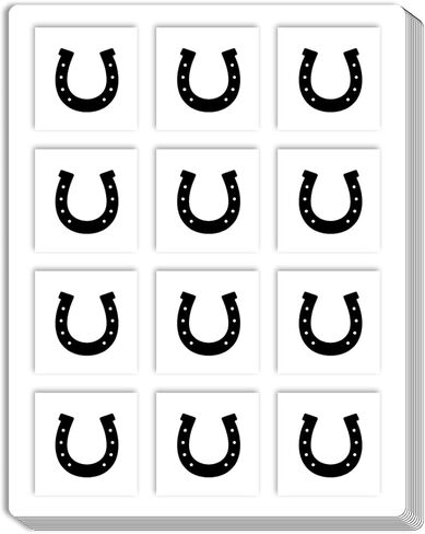 Horseshoe Clear Planner Stickers, 0.5 inch for Scrapbooking Arts Calendar Crafting 120-Pack in Saudi Arabia