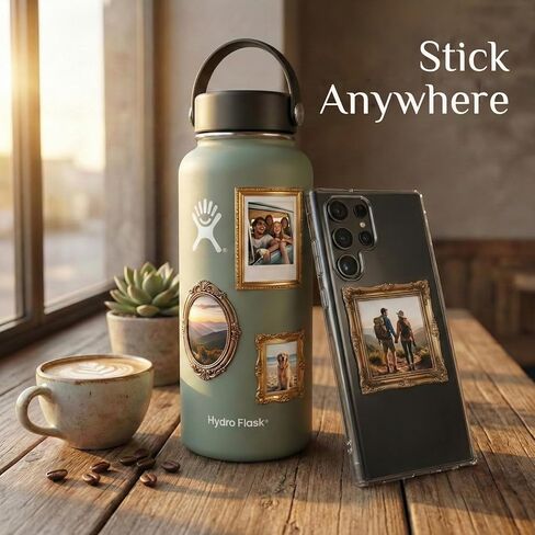 120 قطعة من ملصقات الإطار العتيق، حدود زخرفية ذاتية اللصق لمستلزمات سكرابوكينغ، شارات إطار الصورة ذات الطراز العتيق لصنع البطاقات in Kuwait