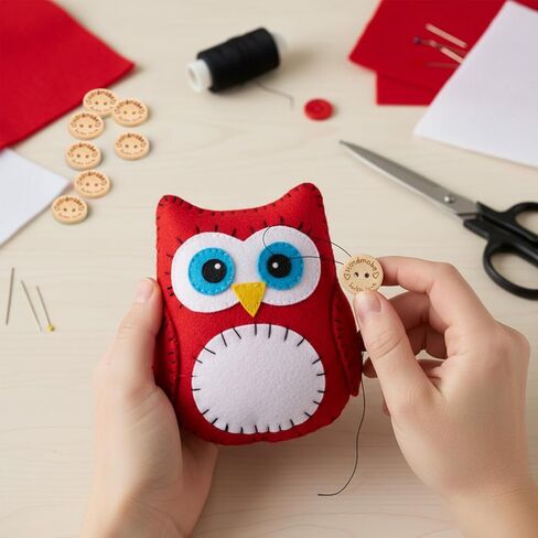 50 Pcs Wooden Handmade with Love Buttons Crafts Assorted Buttons 2 Holes Round Sewing Button Letter Wooden Button for Gift Giving Crochet Knitting Craft Projects Scrapbook Clothing Hats (20mm) in Saudi Arabia