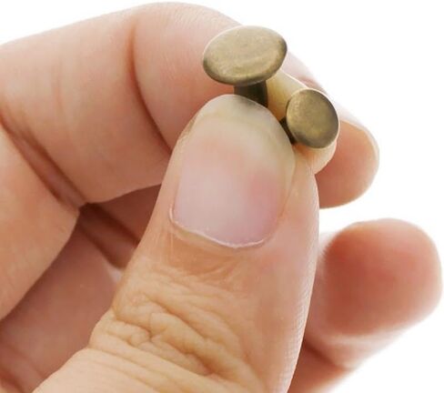 120 Set New Leather Rivets Single Cap Rivets Tubular Metal Studs with Fixing Tool Kit for Leather Craft Repairing in Saudi Arabia