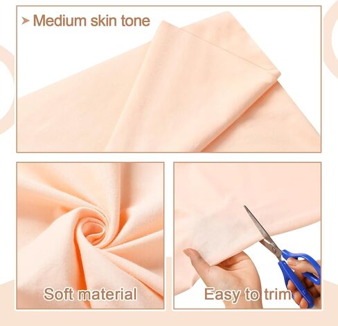 Tegeme 100% Cotton Doll Making Fabric 2 x 2 Yards Soft Skin Fabric DIY Face and Body Doll Making Supplies for Sewing Puppet Crochet Dolls Animals Apparel in Saudi Arabia