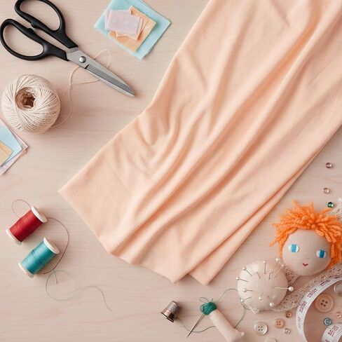 Tegeme 100% Cotton Doll Making Fabric 2 x 2 Yards Soft Skin Fabric DIY Face and Body Doll Making Supplies for Sewing Puppet Crochet Dolls Animals Apparel in Saudi Arabia