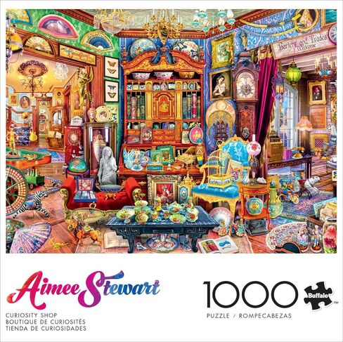Buffalo Games – Aimee Stewart - Curiosity Shop - 1000 Piece Jigsaw Puzzle - Colorful Puzzles – Precision-Cut Pieces in Saudi Arabia