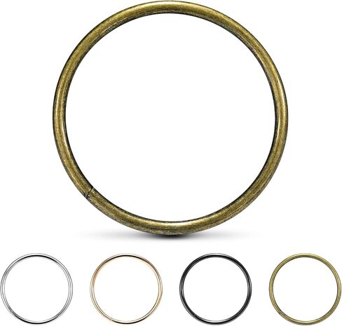 CooBigo 12Pack 2" O Rings Metal Buckle Loops Crafts Purse Bag Webbing Strap Backpack Making Dog Leash Collar Hardware (Large, Assorted Color) in Saudi Arabia