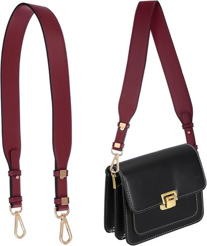 uxcell Leather Purse Strap Replacement Crossbody Adjustable Bag Strap Purse Straps for Women Crossbody Bags in Saudi Arabia