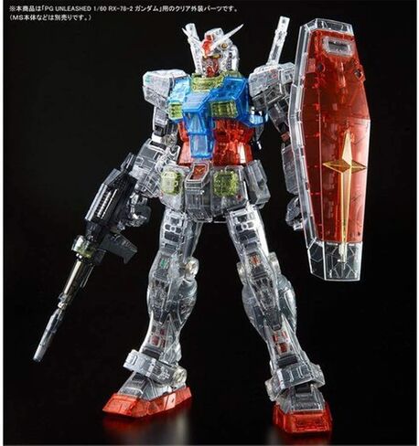 مجموعة أجزاء الجسم ذات اللون الشفاف من بانداي سبيريتس 1/60 PG لـ RX-78-2 Gundam، غير متضمنة جسم MS in Saudi Arabia
